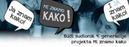 [Mi znamo kako] Postani sudionik 4. generacije edukacije