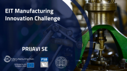 Predstavljanje EIT Manufacturing Innovation Challenge događaja u Rijeci