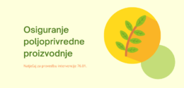 [NATJEČAJ] Osiguranje poljoprivredne proizvodnje
